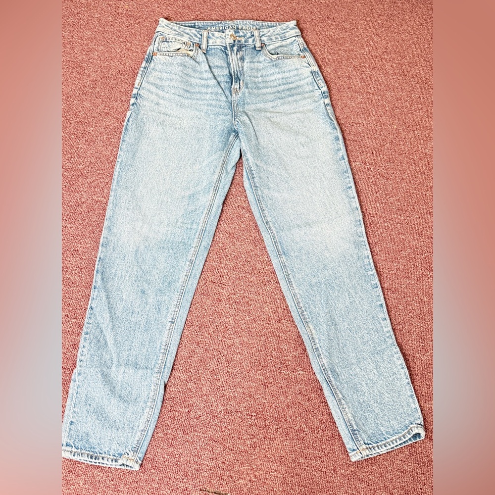 American Eagle Outfitters Light Wash Straight Leg Jeans